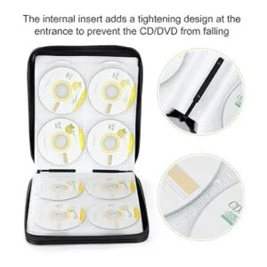 Soporte para CD de almacenamiento de DVD 160 fundas de CD_4