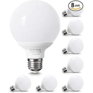 Paquete de 8 bombillas LED de color blanco cálido para_1