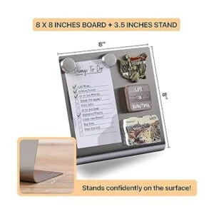 Tablero de anuncios magnético con soporte pequeño tablero_2