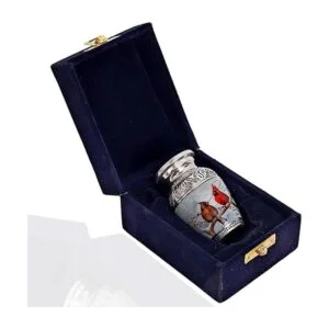 HLC Pequeña y encantadora urna de recuerdo de pájaro de_4