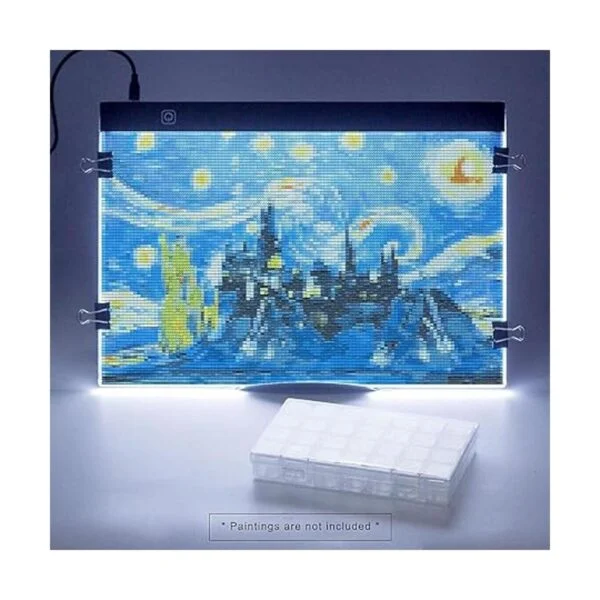 SevenFish Caja de luz LED B4 con herramientas de pintura_2