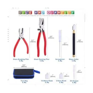 Glarks Juego de 4 alicates de cristal resistentes para_2