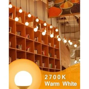 Paquete de 8 bombillas LED de color blanco cálido para_4