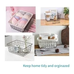 5 cestas de almacenamiento de alambre cesta organizadora_4
