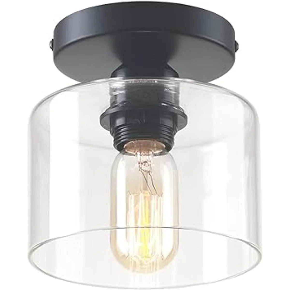 Deamakk Lámpara de techo moderna semiempotrada lámpara de_7