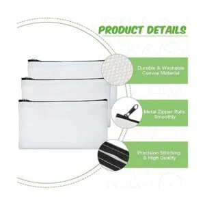Bolsa de lona para sublimación en blanco con cremallera_3