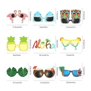 Luau Gafas de sol para fiesta 9 pares de divertidas_3