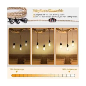 Kit de cable de luz colgante con interruptor de_2