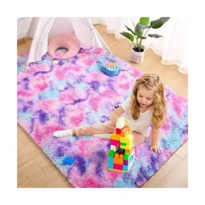 AROGAN Alfombras suaves de arcoíris para habitación de_2