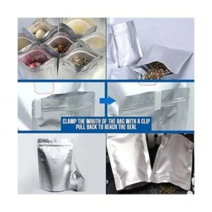 Paquete de 100 bolsas de Mylar para almacenamiento de_5