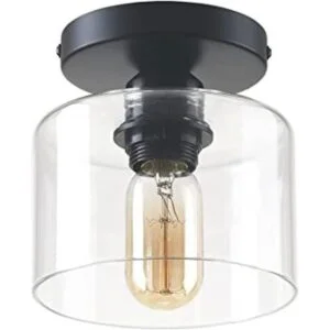 Deamakk Lámpara de techo moderna semiempotrada lámpara de_1