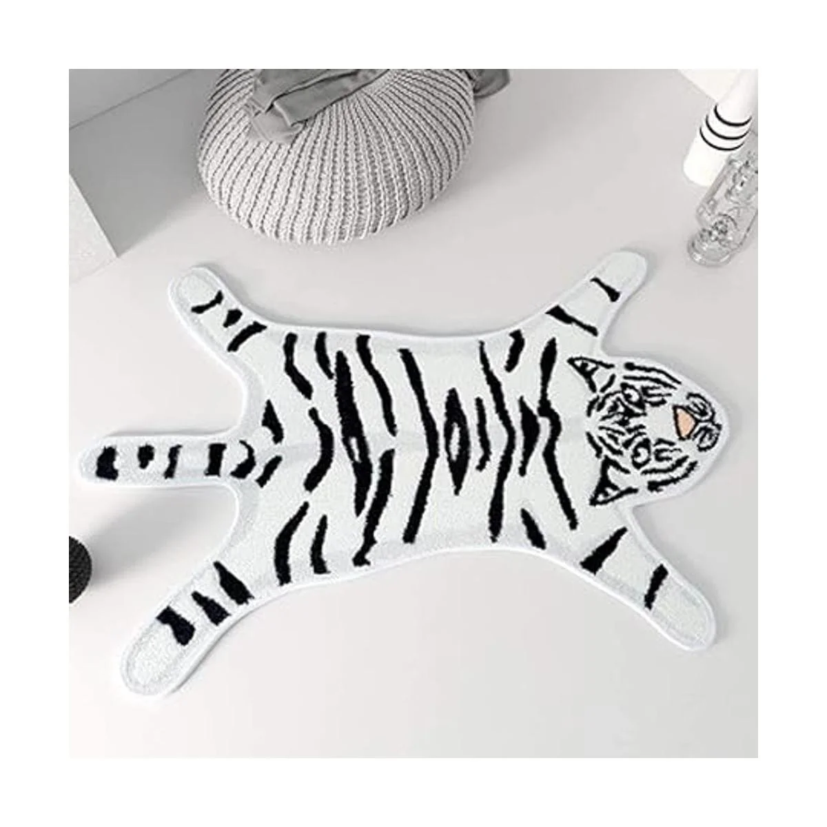 Alfombra con estampado de tigre bonita alfombra de_2