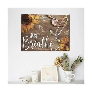 Sunator Just Breathe Lienzo decorativo para pared_4