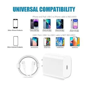 Cargador rápido para iPhone 14 13 12 11 certificado MFi_4