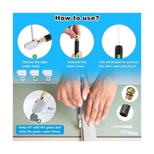 Glarks Juego de 4 alicates de cristal resistentes para_5