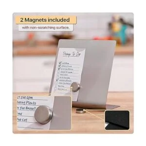 Tablero de anuncios magnético con soporte pequeño tablero_4