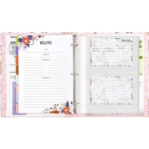 Relaehih Carpeta de recetas de 3 anillos de 8.5 x 11_6