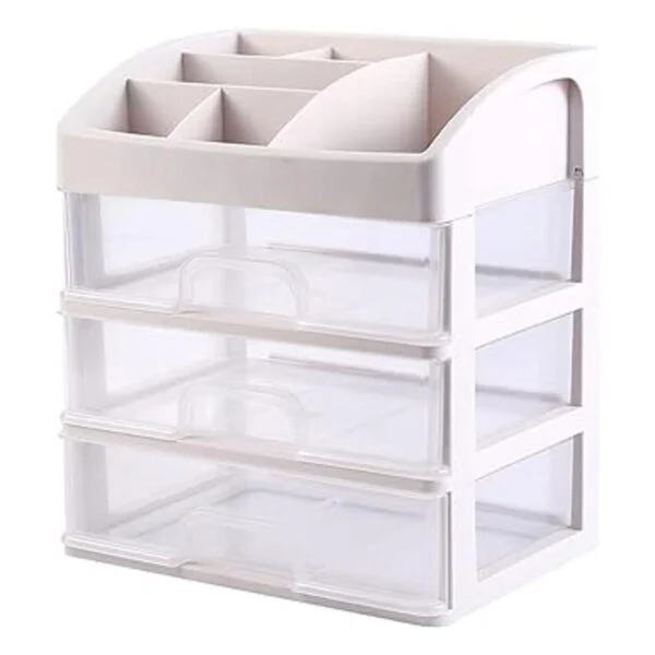 PTBSZCWY Organizador de maquillaje con 3 cajones vitrinas_4