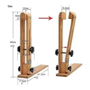 17.7 in Mesa de Escritorio Pony Caballo Abrazadera de_2