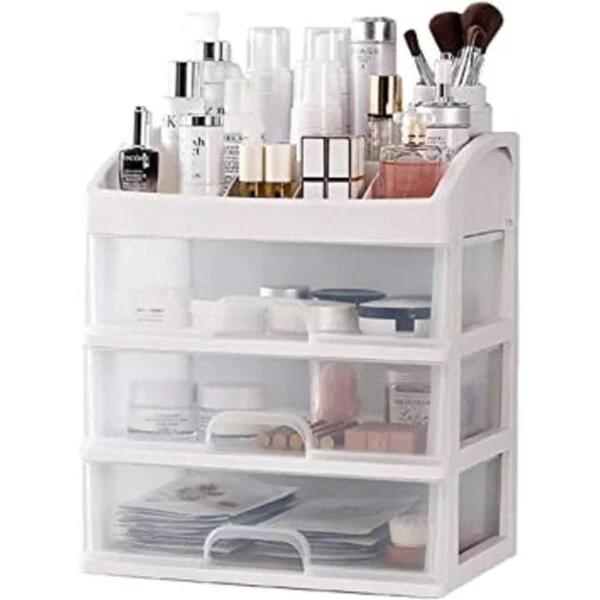PTBSZCWY Organizador de maquillaje con 3 cajones vitrinas_1