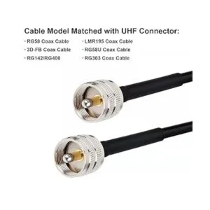 MOOKEERF PL259 UHF Adaptador de conector coaxial para_4