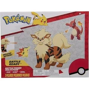 Pokemon Figura de batalla tema de fuego con 3 unidades de_2