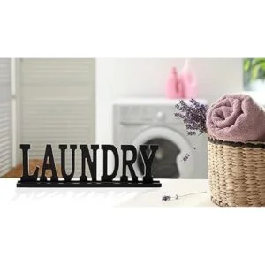 LifeLAZA Letrero de palabras para lavandería decoración_5
