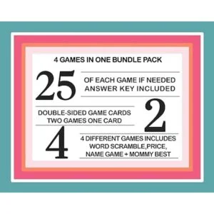 Paquete de juego de baby shower para 25 invitados juego_2