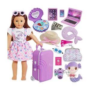 Srua Don American Maleta de muñeca de 18 pulgadas juego_1
