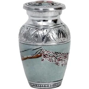 HLC Pequeña y encantadora urna de recuerdo de pájaro de_7