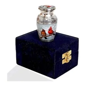 HLC Pequeña y encantadora urna de recuerdo de pájaro de_5