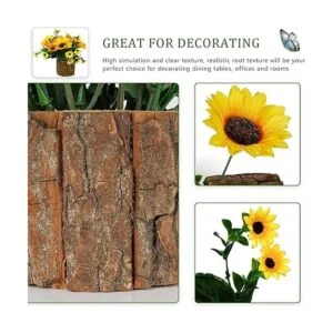 Lilithye Flores artificiales flores de girasol de seda_3