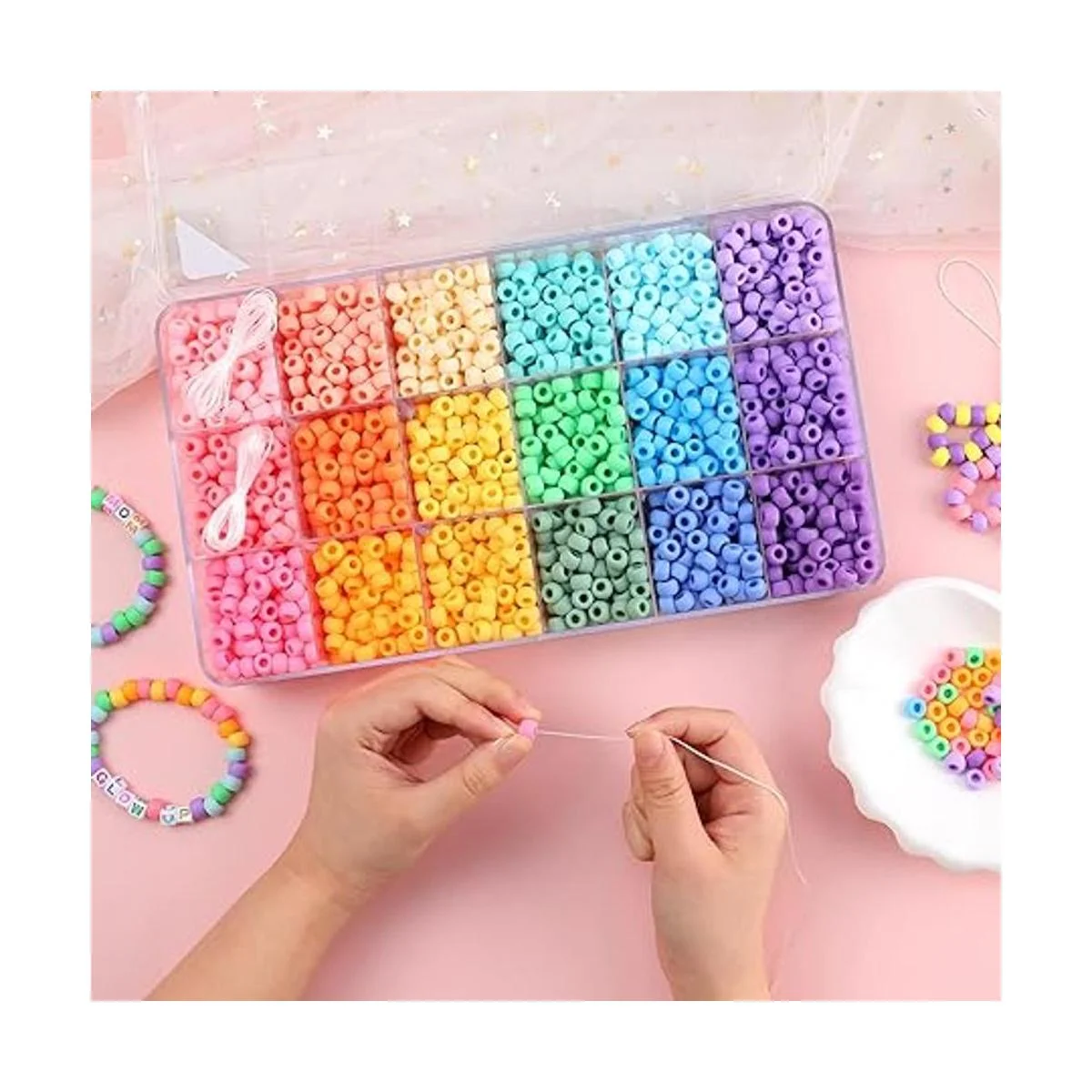 Fire Beetle Juego de 2600 piezas de cuentas de poni juego_4