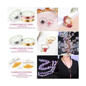 Kit de fabricación de anillos con cuentas de cristal_2