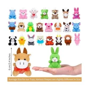 Ruisita Paquete de 32 mini juguetes de peluche de animales_2
