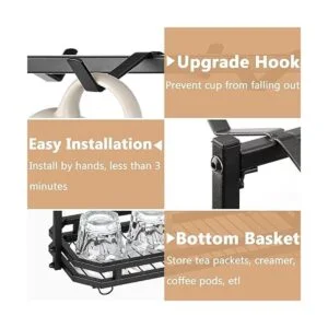 FANGSUN Soporte grande para tazas de café soporte para_3