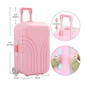 Windolls Juego de maleta de muñeca americana de 18_4