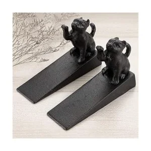 Sumnacon 2 topes de puerta de hierro fundido resistentes_6