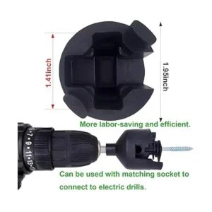 NQN 50 unidades aislantes eléctricos negros para valla_4