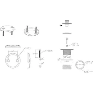 Kit de conversión de drenaje para bañera kit de drenaje_7