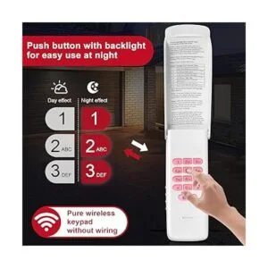 LPWKPMDTK Megacode 318MHZ Teclado inalámbrico para_3