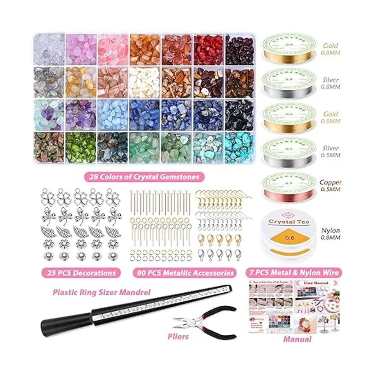 Kit de fabricación de anillos con cuentas de cristal_3