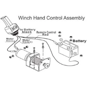 RUGCEL WINCH Conjunto de control manual del cabrestante_5
