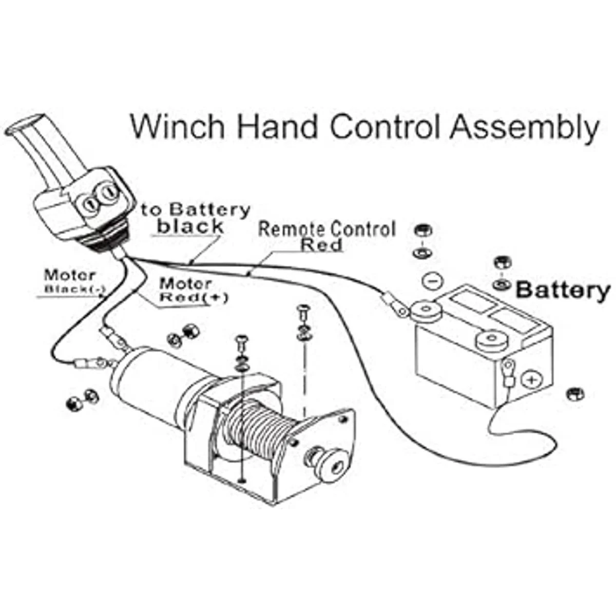 RUGCEL WINCH Conjunto de control manual del cabrestante_5