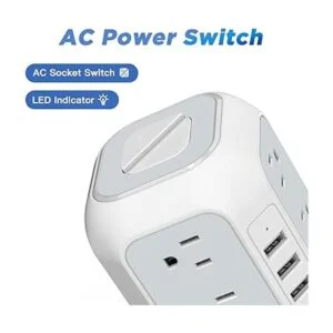 AiJoy Torre de regleta de alimentación protector de_3