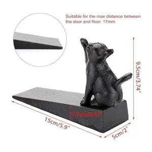 Sumnacon 2 topes de puerta de hierro fundido resistentes_4