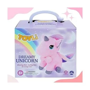 TOYLI Unicornio de peluche con jaula portadora juego de 5_5