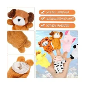 32 marionetas de dedo para niños pequeños animales de_4