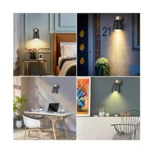 Apliques de pared enchufables lámparas montadas en la_4