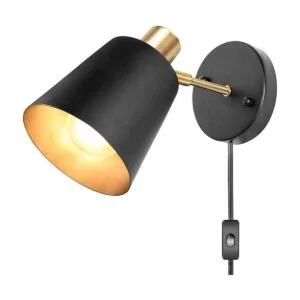 Apliques de pared enchufables lámparas montadas en la_1